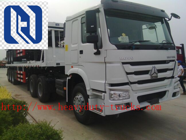 8x4 50 Ton Heavy Cargo Trucks , SINOTRUK Heavy Duty Cargo Truck