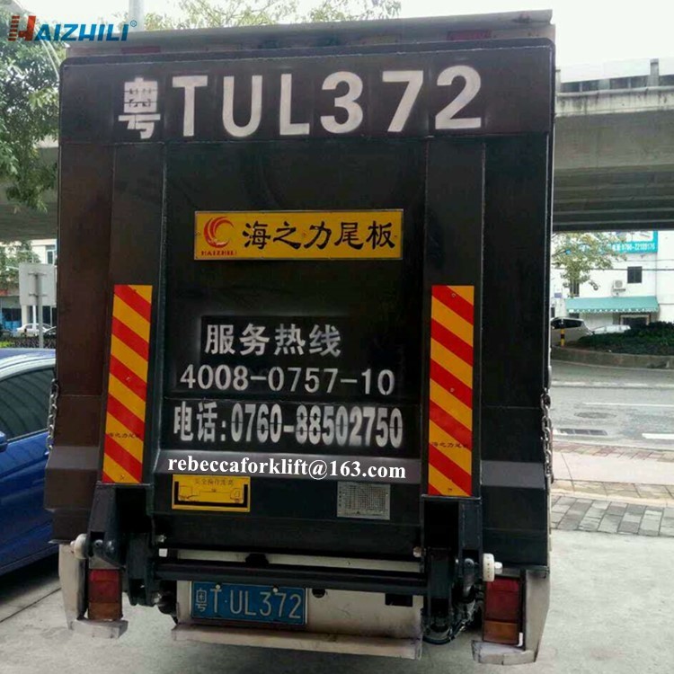 Hot selling excellent quality 1500kg steel/aluminum hydraulic van truck tail lift