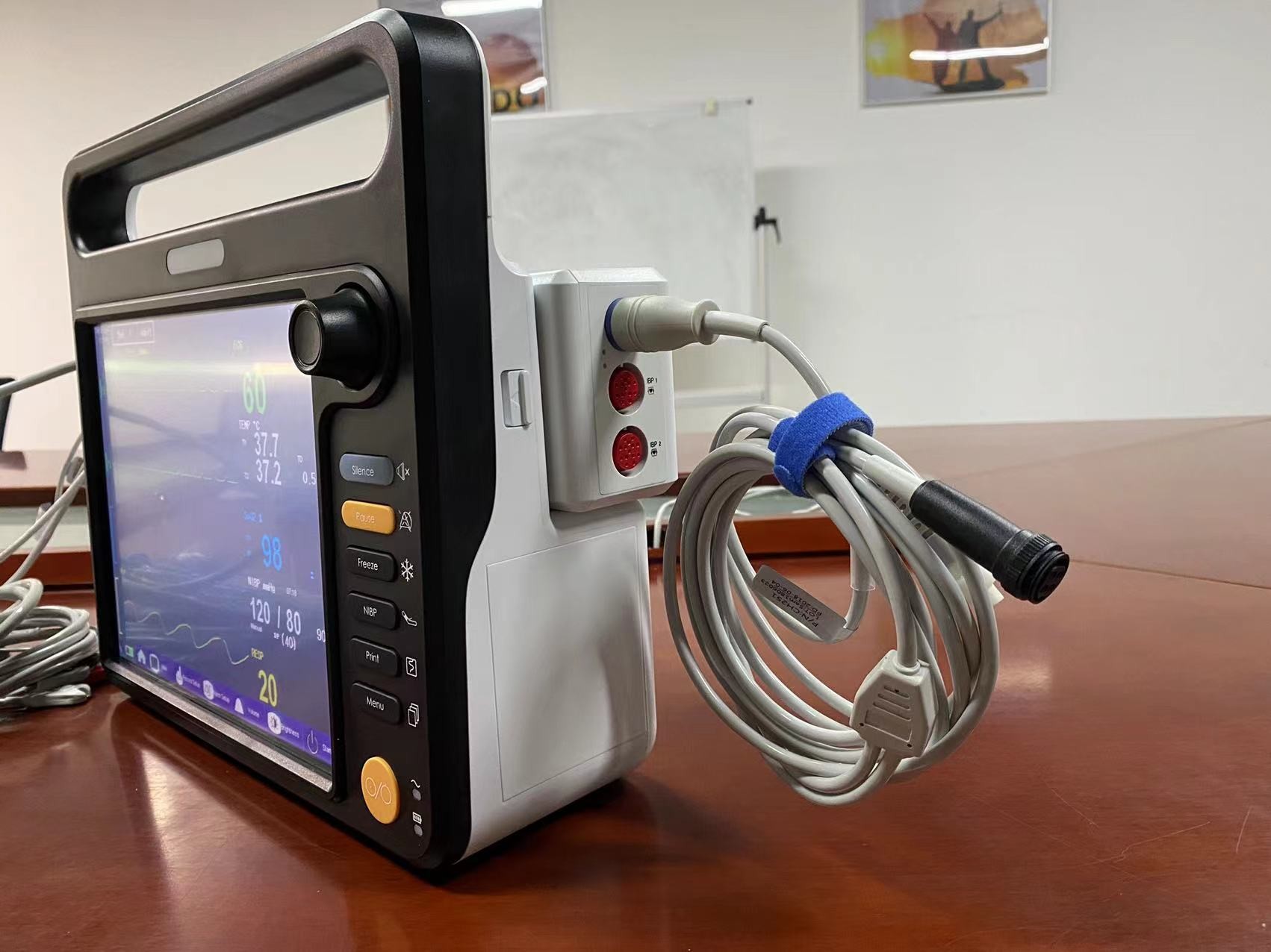 Modular Hospital Patient Monitoring Equipment Multilingual With ECG NIBP SPO2