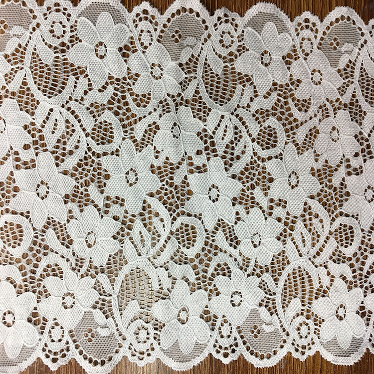17.5cm wide 2017 New Fashion Lace Border/ underwear cotton lace edge in Ivory and Black Color