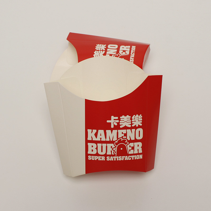 Paper Disposable Food Packaging Box Take Away French Fries Holder