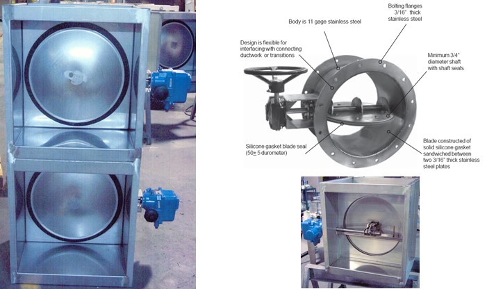 H13 Bag In Bag Out HEPA Filter Housing , BIBO Safe Change HEPA Filter Housing