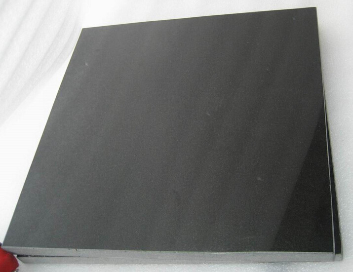 Beautiful Appearance Polished Granite Stone , Natural Mongolia Black Granite