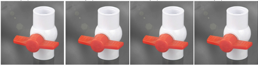 Plastic PVC Compact Ball Valve Form Top Quality Factory