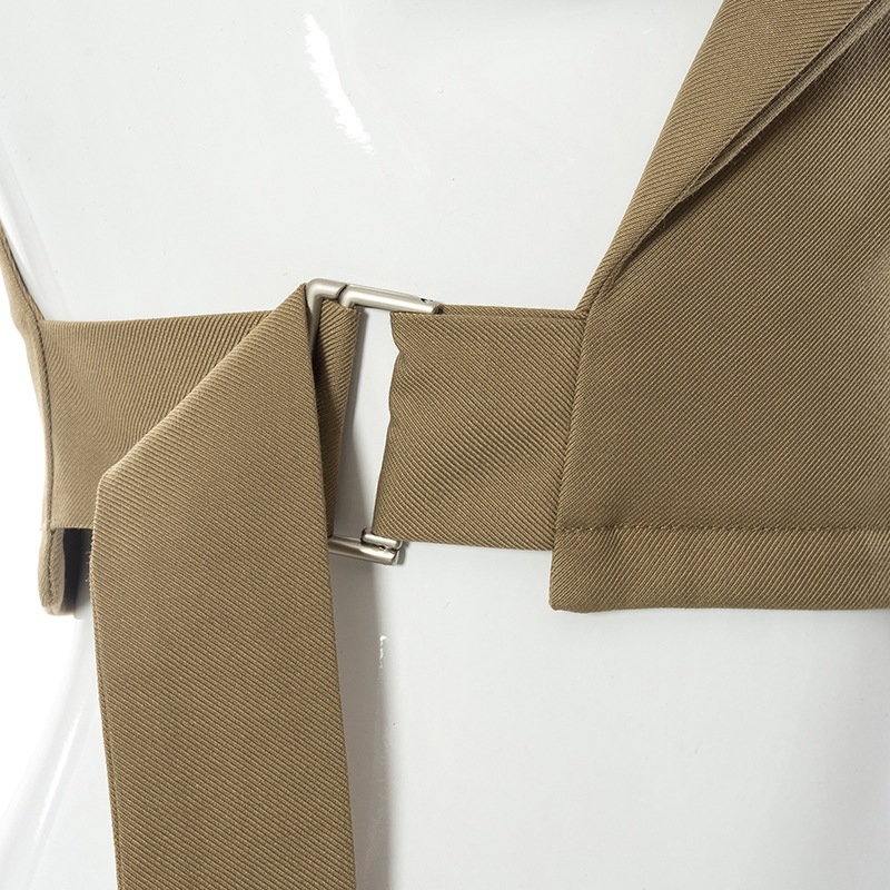 Oem Factory Manufacturer Custom Logo Solid Suit Jacket One-Shoulder Single Long-Sleeved Women Fancy coats