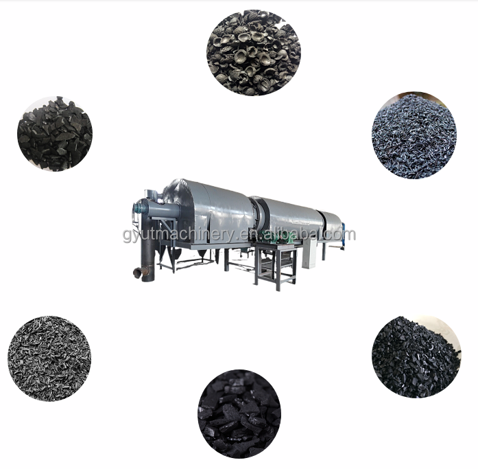Electric Control Cabinet Biochar Sawdust Charcoal Heating Furnace with UT Machinery Engine