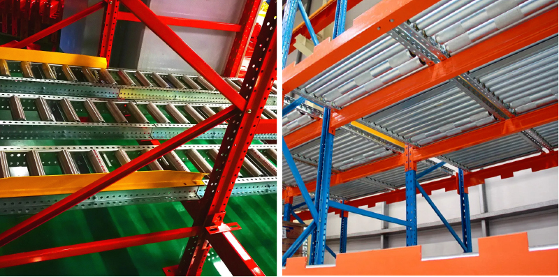 Gravity Storage Racking  Warehouse Gravity Pallet Rack Pallet Flow Rack