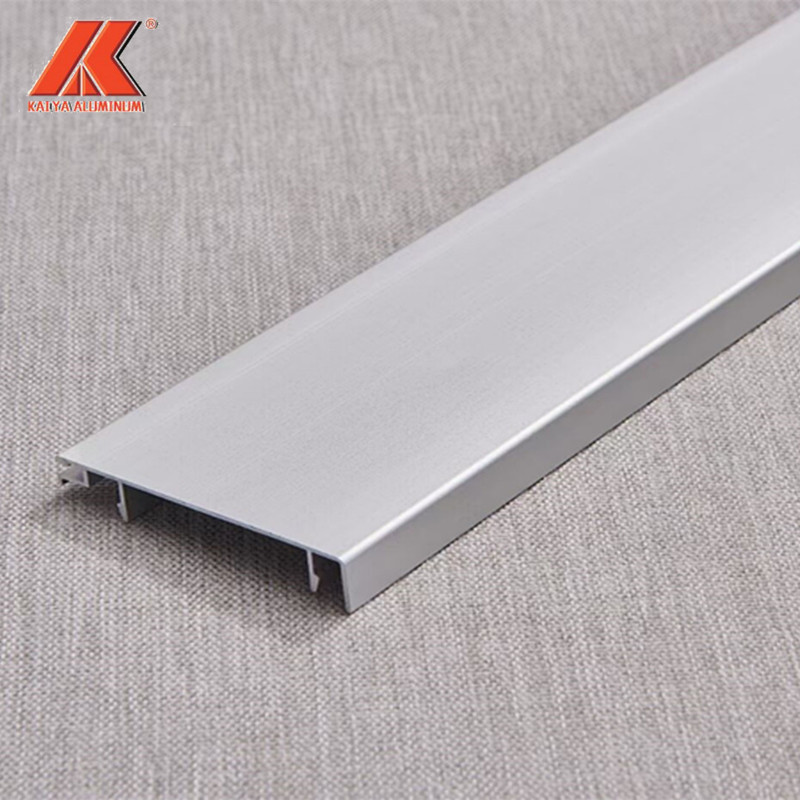 Brushed Anodized Aluminum Skirting Board For Flooring Kitchen Toe Kick