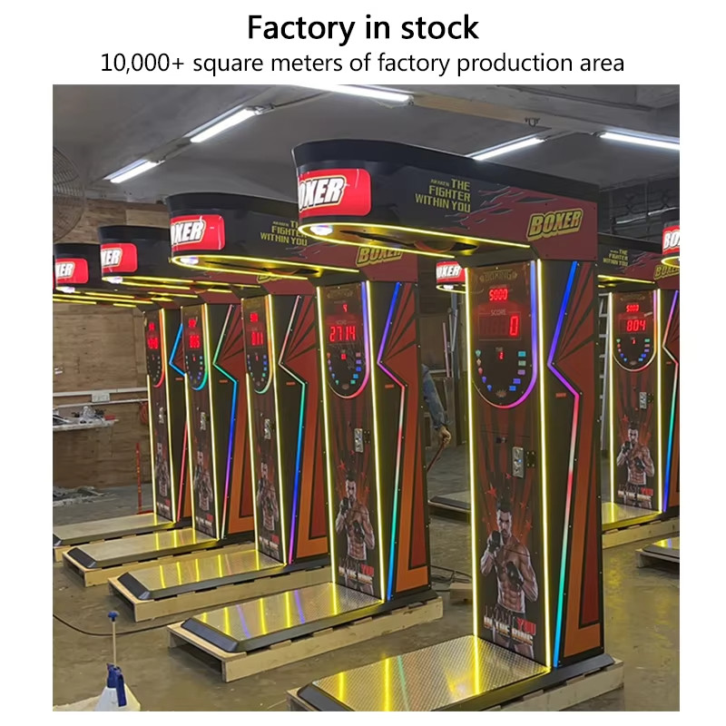 Coin Operated Electronic Sport Punch Amp Kick Boxing Arcade Game Machine Fashionable For Eye-catching Display