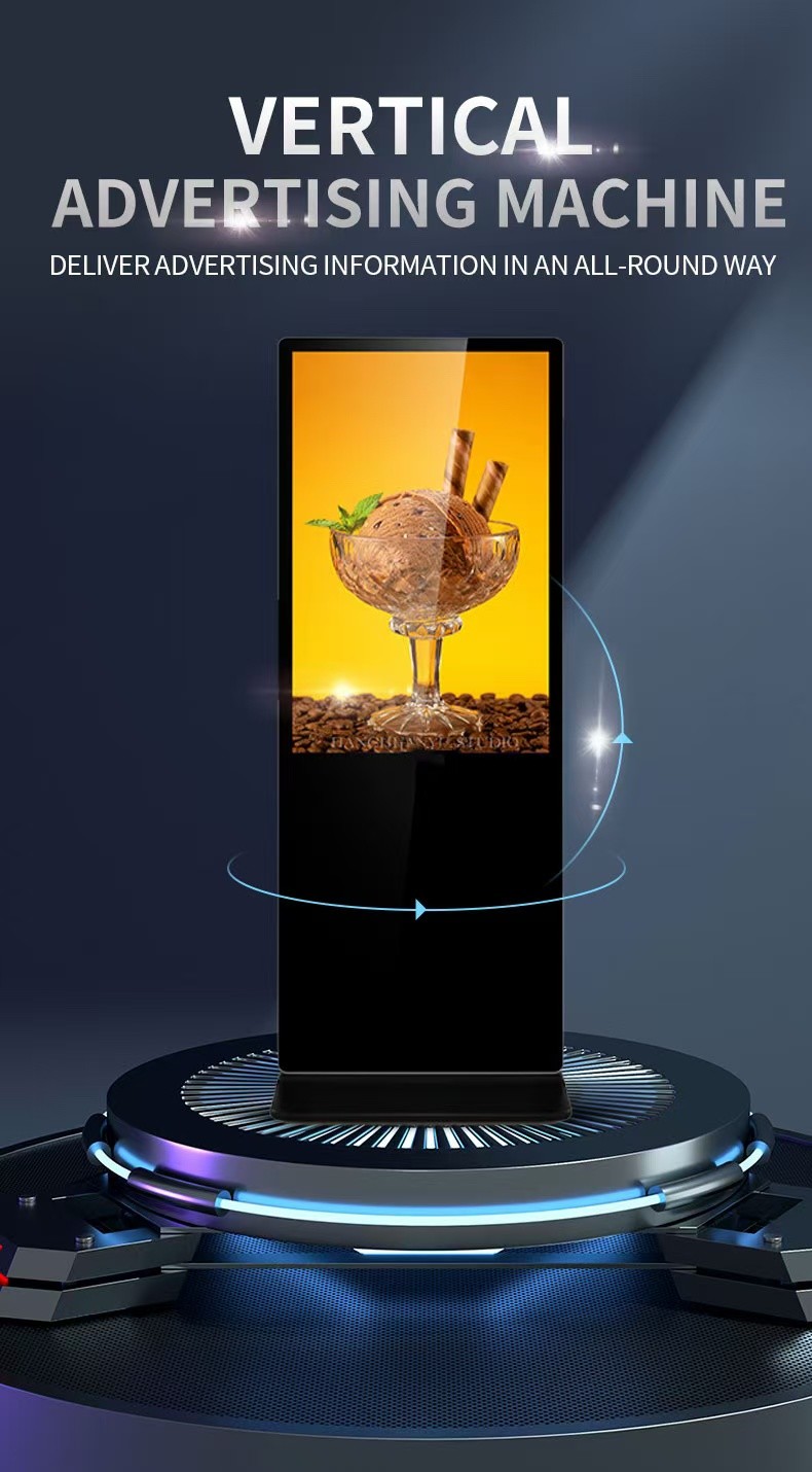 Floor Stand Digital Signage Display Indoor FHD LCD Smart Advertising Display Player
