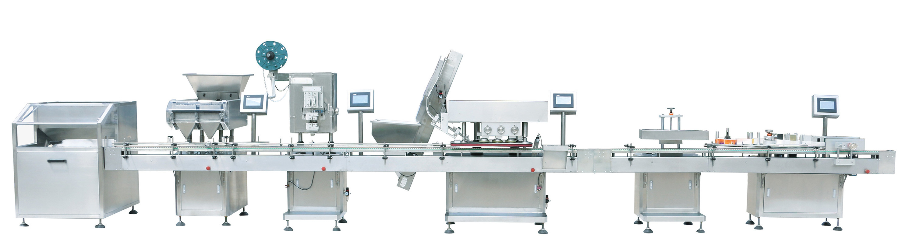 GMP Round Bottle Medicine Packaging Tablet Bottle Filling Machine 8 Channel