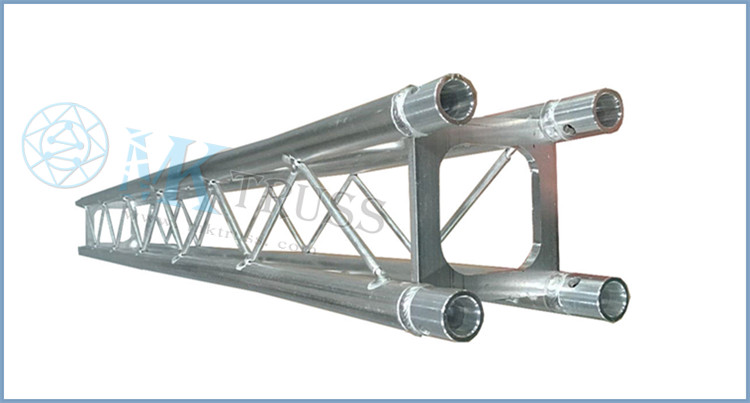 20*2mm Main Tube Square MK 100 mm Small Stage Lighting Truss for Live Performances