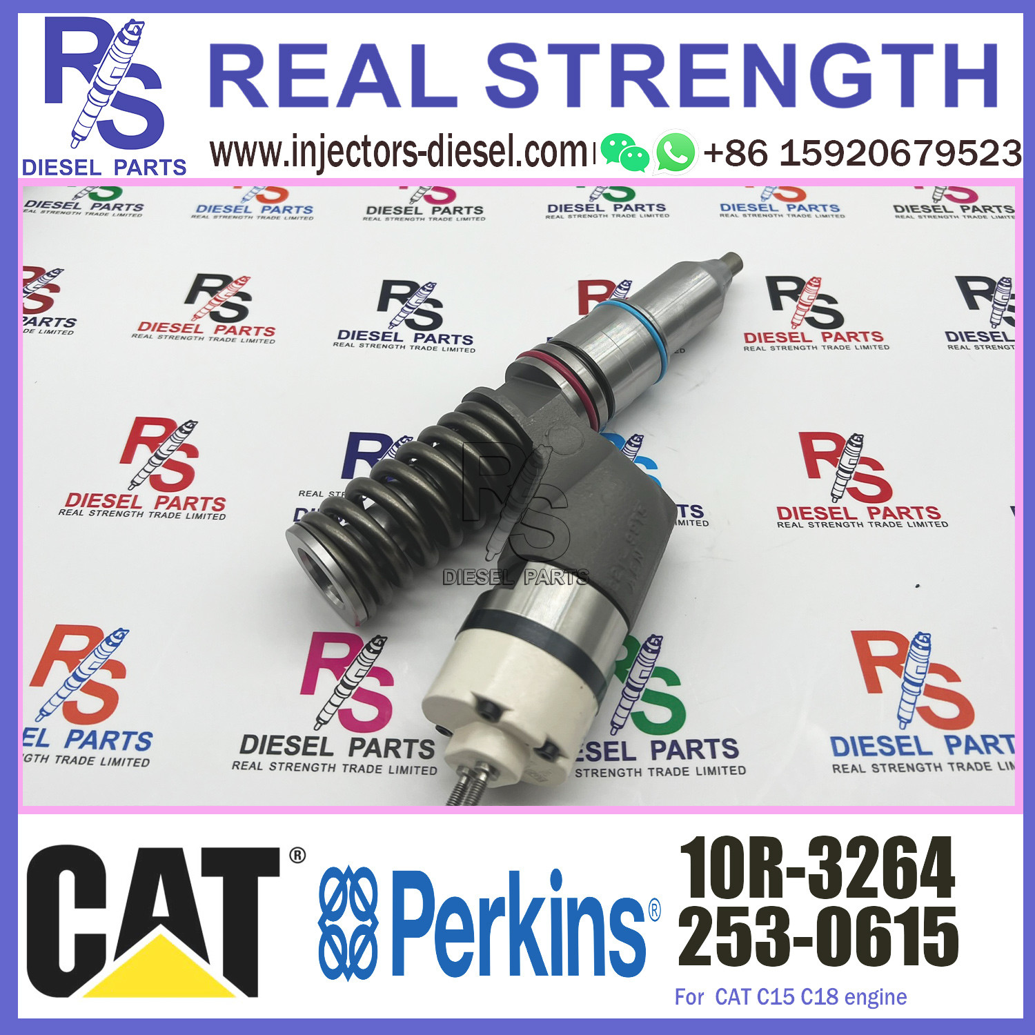 10R3264 10R-3264 Diesel Spare Parts Fuel Injector For CAT C15 C18 C27 C32