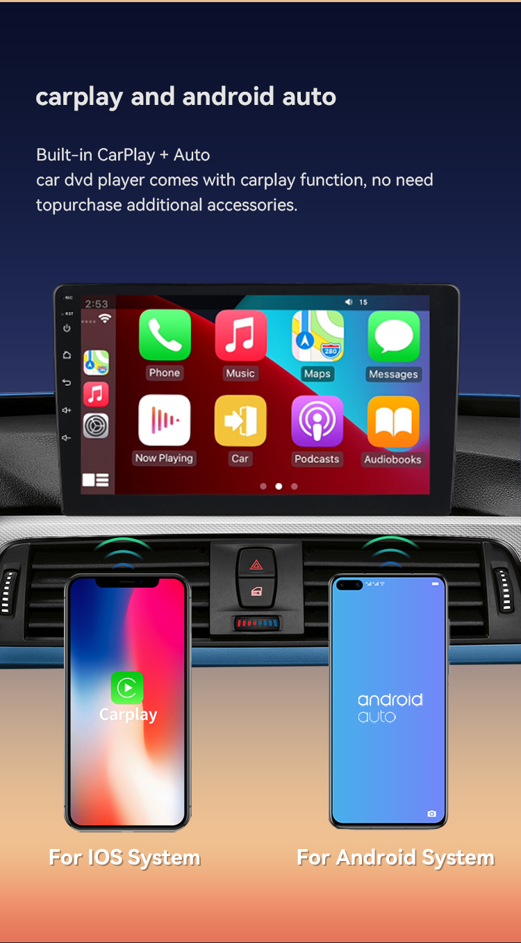 Android12 Car Radio 9 Inch Radio para automovil Car Screens Carplay Navigation gps Auto Electronics Stereo DVD Player