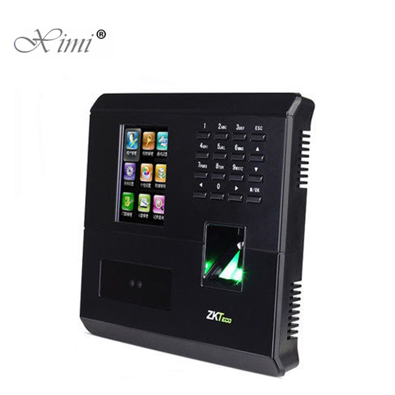 ZKUF200 RFID Card Biometric Time Attendance And Access Control System 2.8inch Color Screen With Camera TCP/IP Access Controller