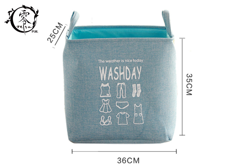 Household Dirty Clothes Houseware Items Storage Basket with Handles Natural Jute Square Shape
