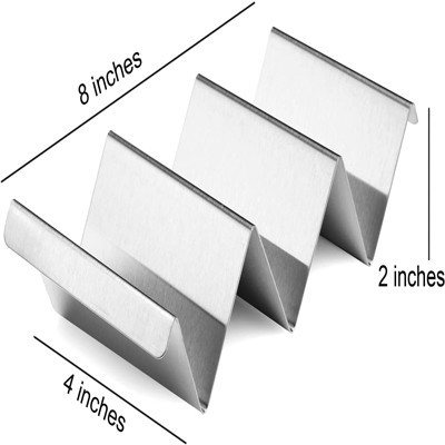 Sliver Stainless Steel Taco Holders Bulk Kitchen Supplies