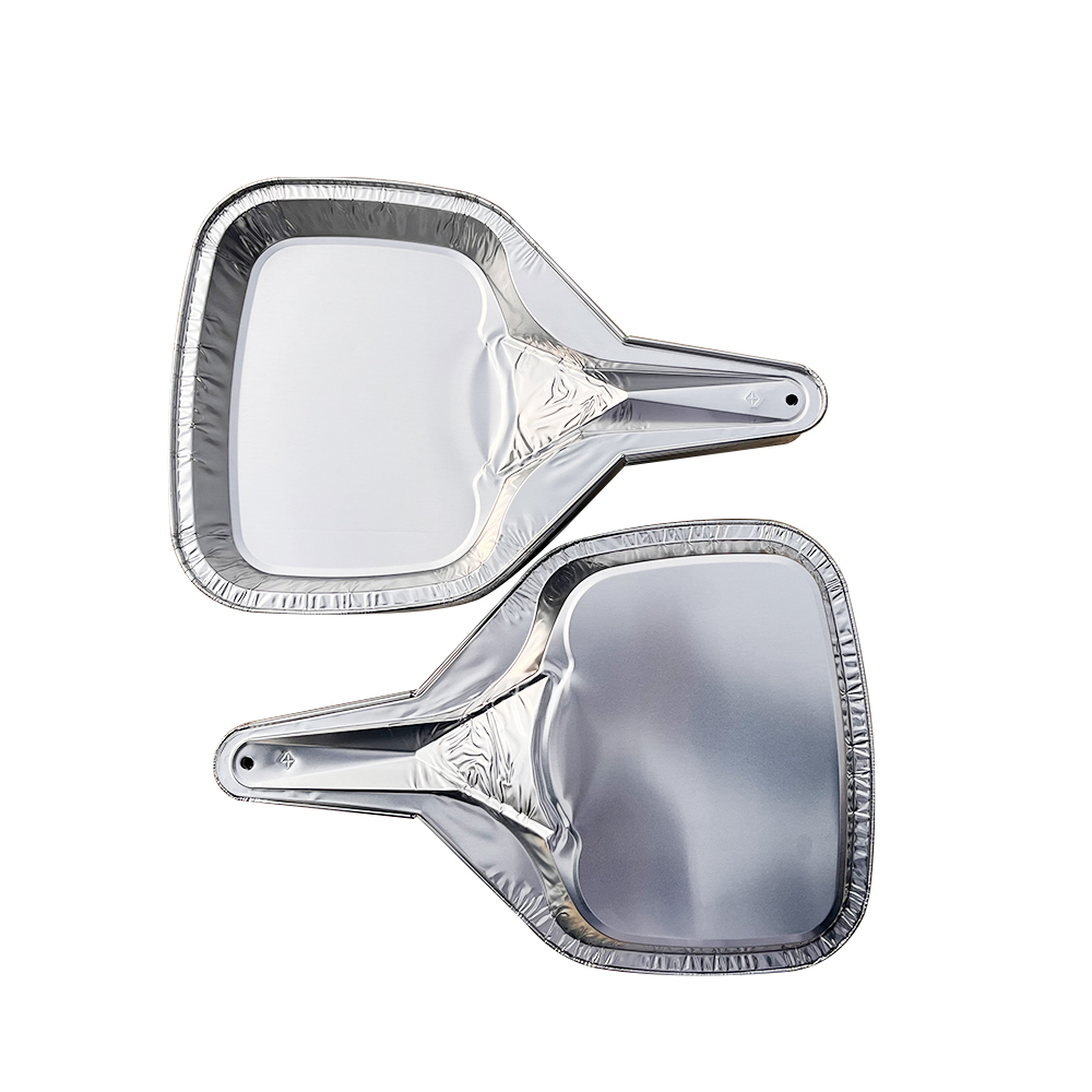 Rectangle Aluminum Foil Baking Pan Aluminium Foil Tray With Handle for Food Packing