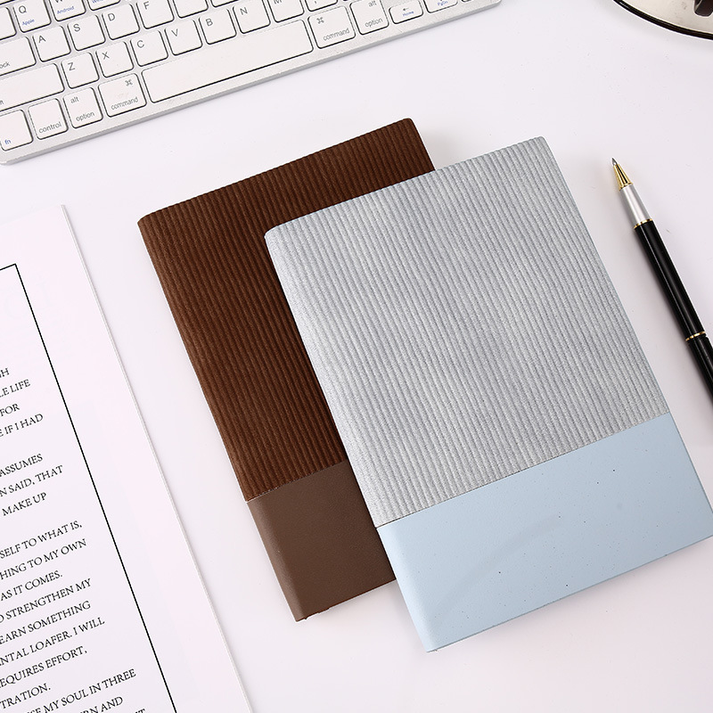 Self-Adhesive Inner Pages 104 sheets A6 Diary Custom Cloth Cover Notebook for Students