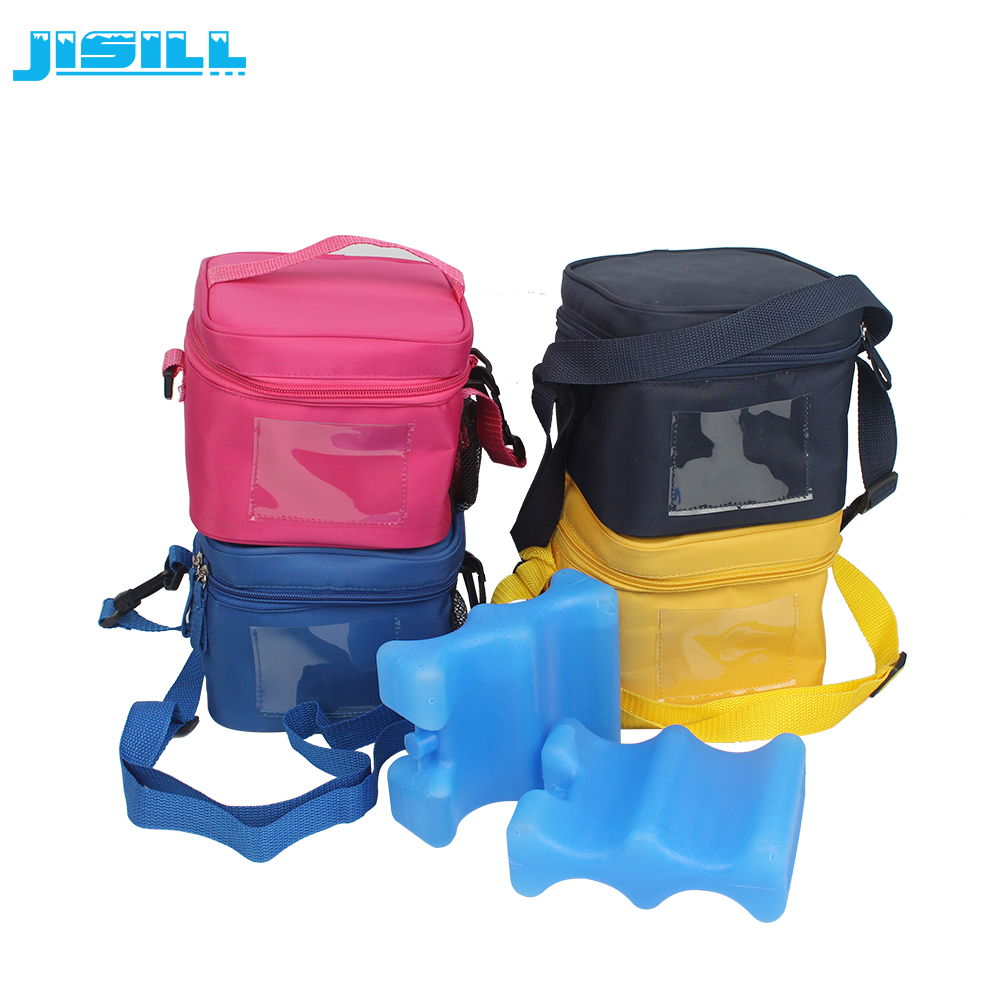 4 Bottle Carry Insulated Wine Beer Bottle Cooler Bag With Wavy Shape Ice Pack