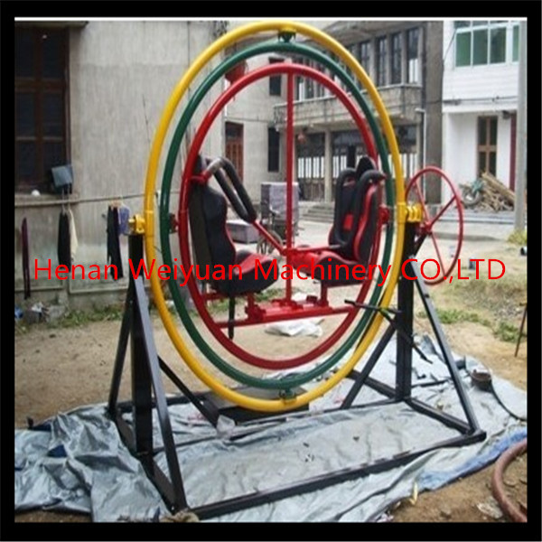 newest gyroscope at low price/ rotating human gyroscope with trailer/outdoor human gyroscope for sale