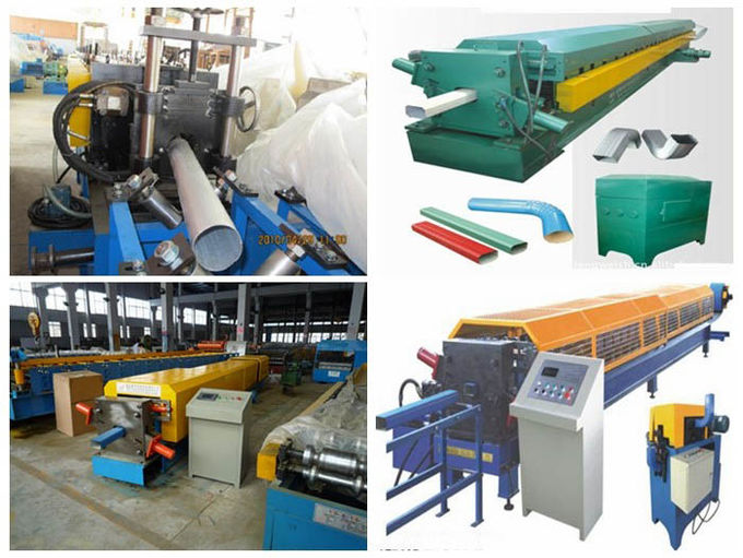 0.5-0.8mm Color Steel Square Downpipe Roll Forming Machine For Rainwater Pipes