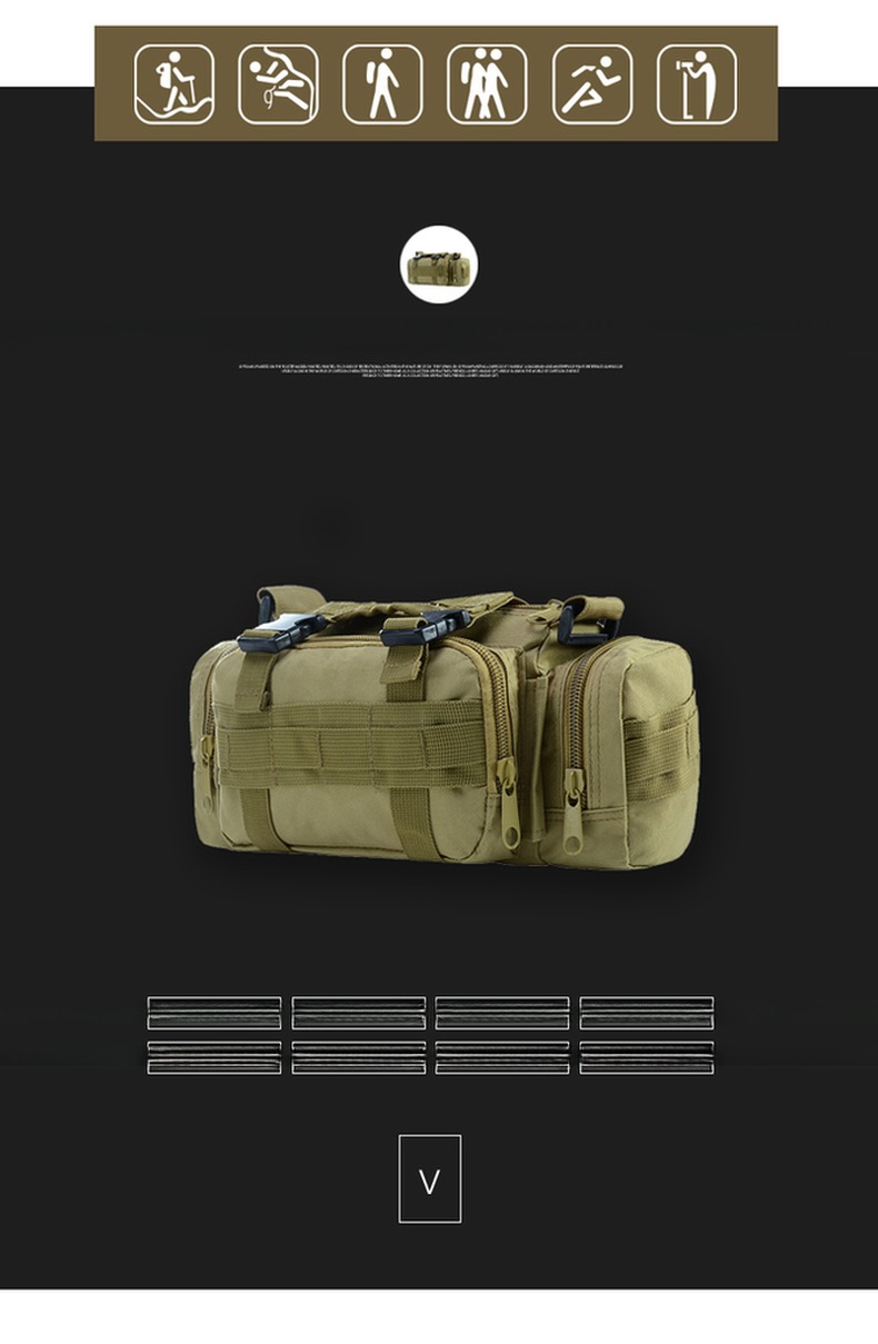 Traveling Camping Hiking Trekking Essential Durable Green Rucksack Backpack Molle Pack