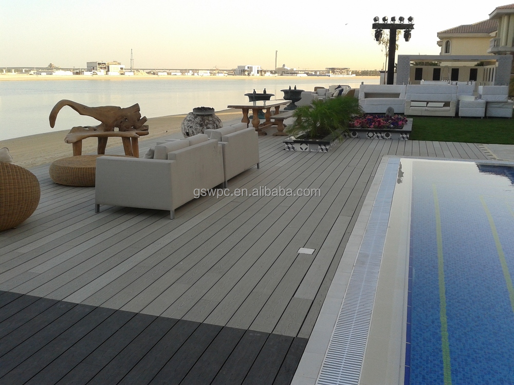 Outdoor Solid 140 X 25mm Wpc Diy Decking Anti Uv Composite Indoor Wpc Wall Panel