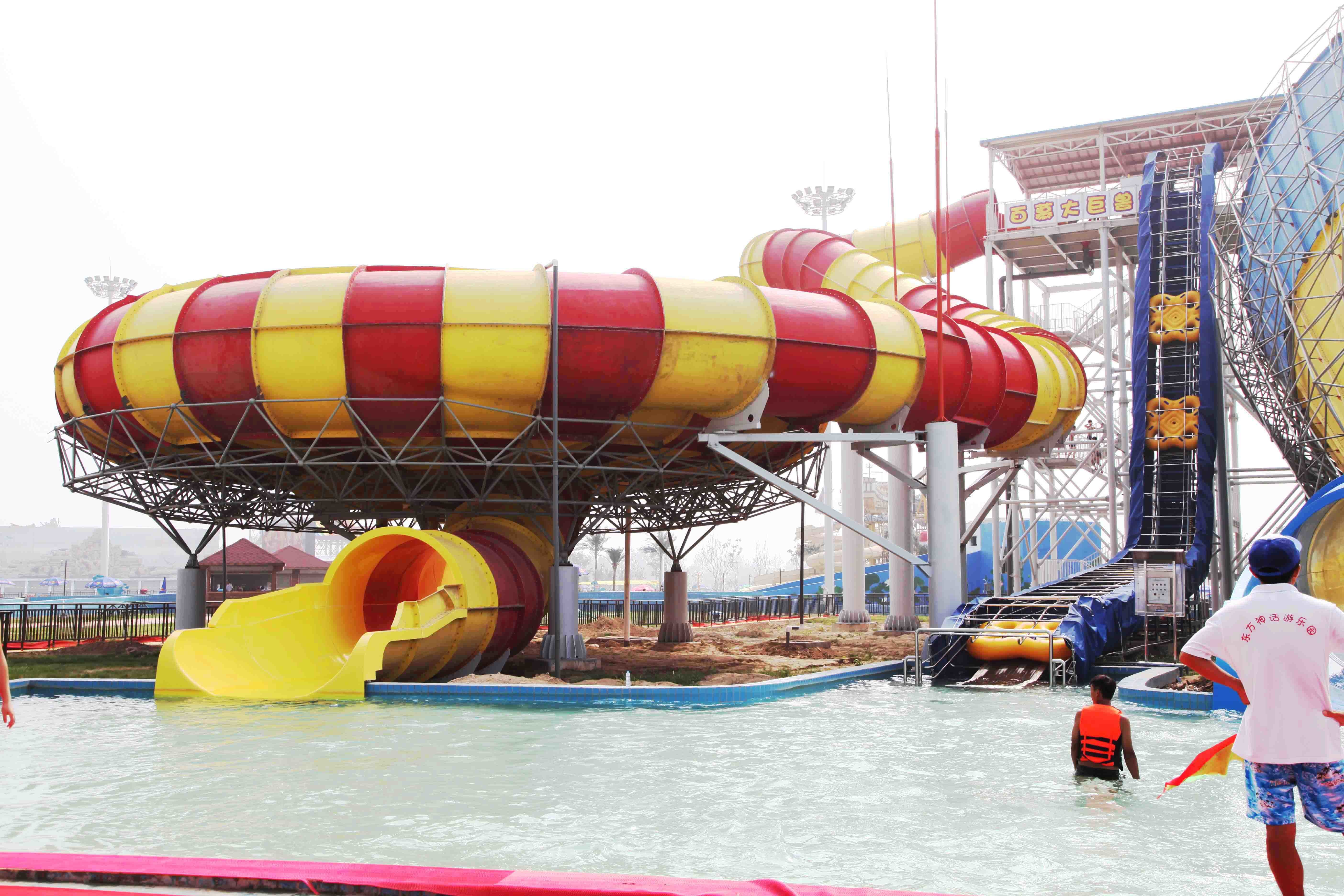 High Speed Fiberglass Water Slides for Adventure Amusement Waterpark