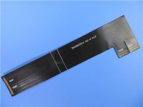 GPS Navigation PI Substrate Flexible PCB Board With Black Solder Mask