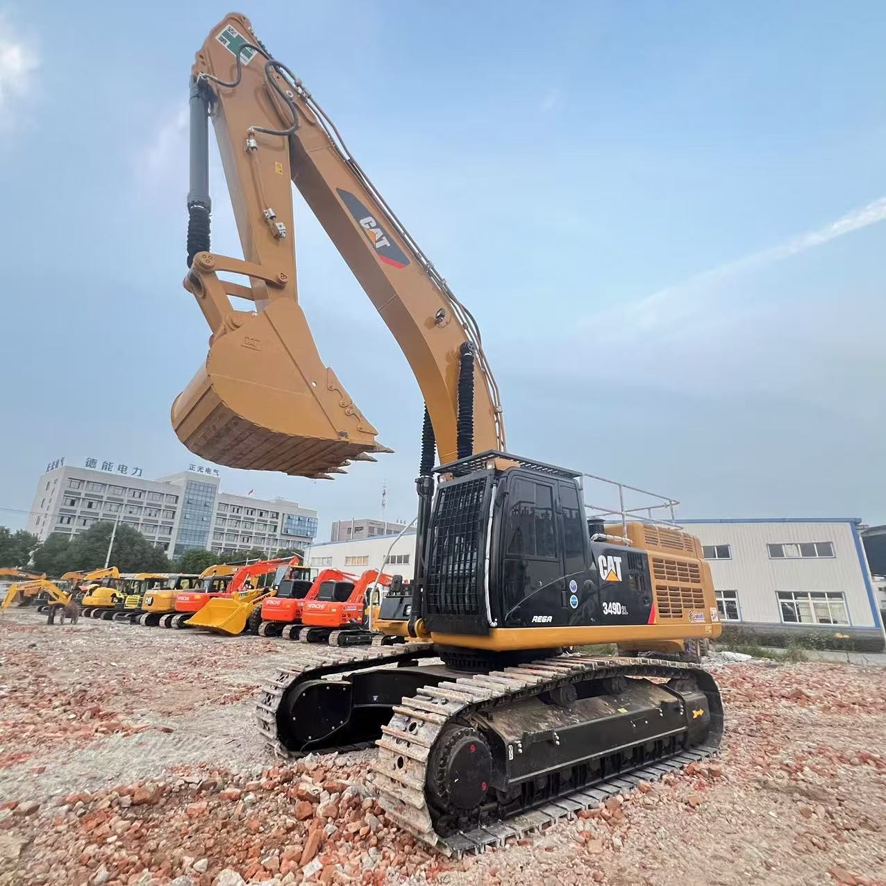 Used CAT 349D Excavators Big Sized 49Ton Caterpillar Heavy Duty Machine Digger