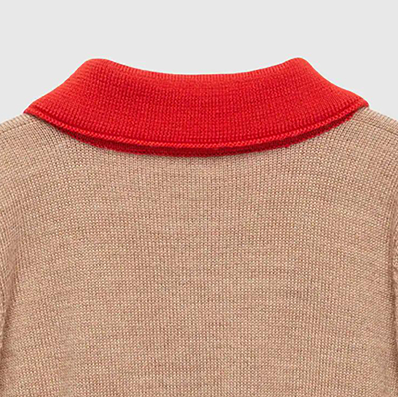 Boutique Baby Clothing Half Cardigan Autumn Girls Boys Warm Sweater 100% Cotton Fabric Knitted Kids Sweater Coat Standard