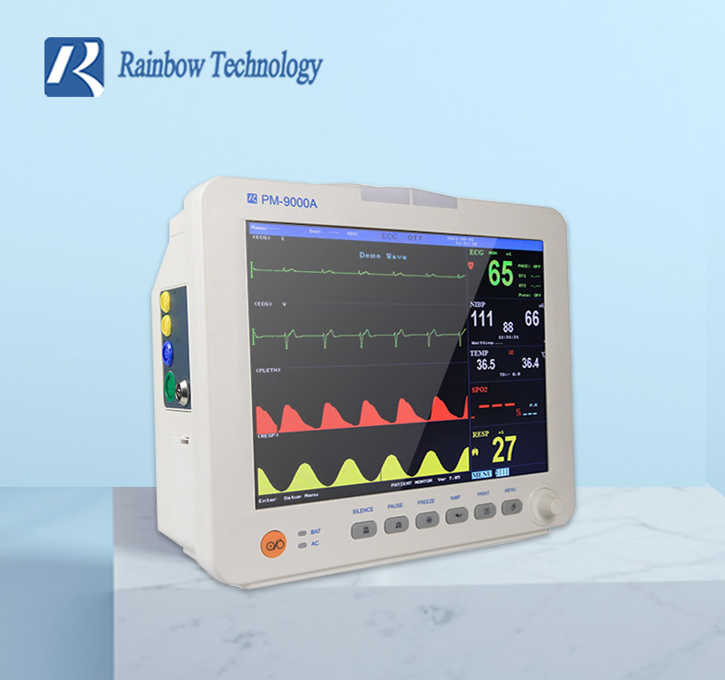 Durable Portable Multiparameter Monitor Color TFT LCD Patient Monitor Hospital