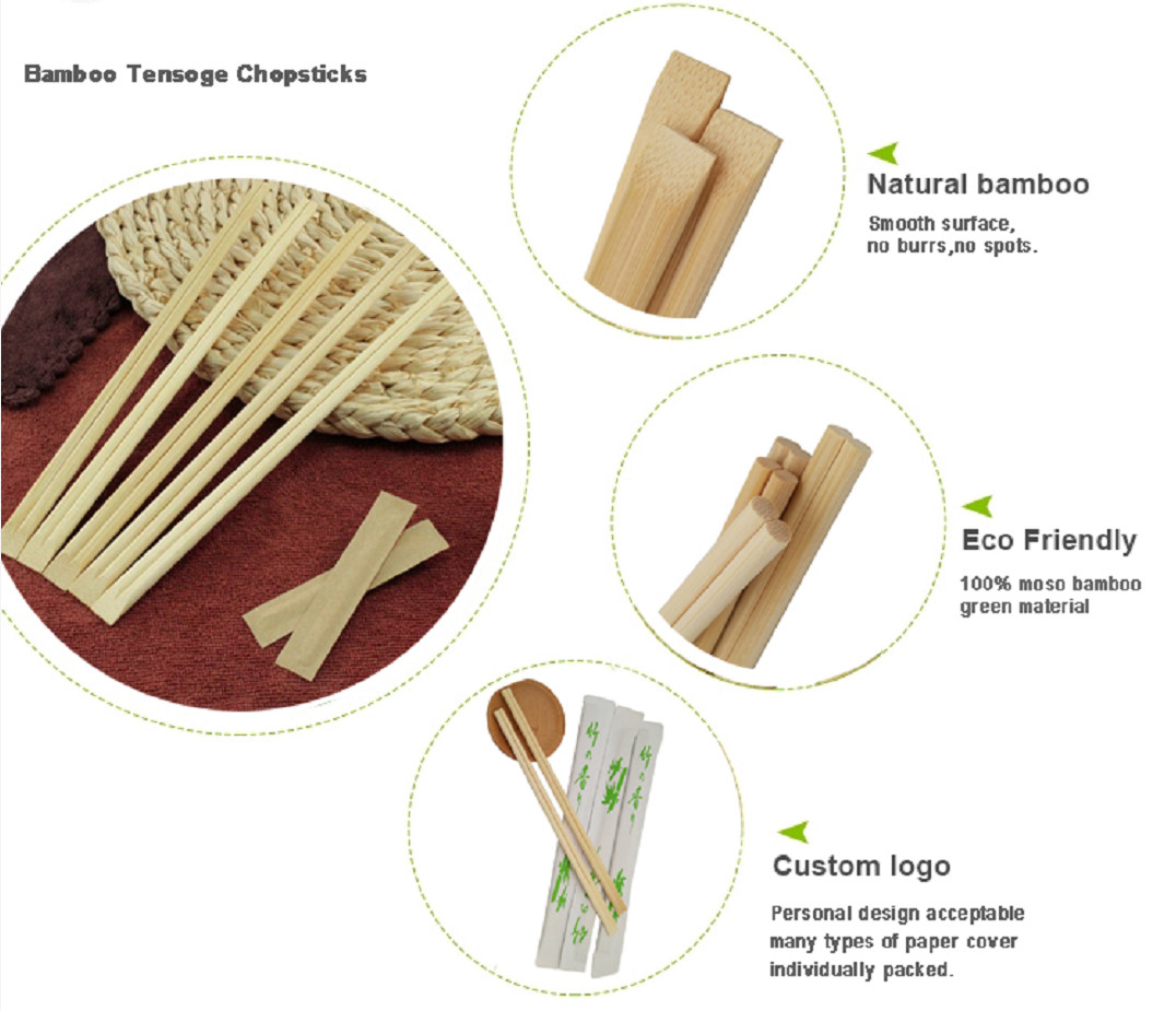 5.0mm Sushi Sticks Wooden Cooking Chopsticks , Custom Disposable Chopsticks