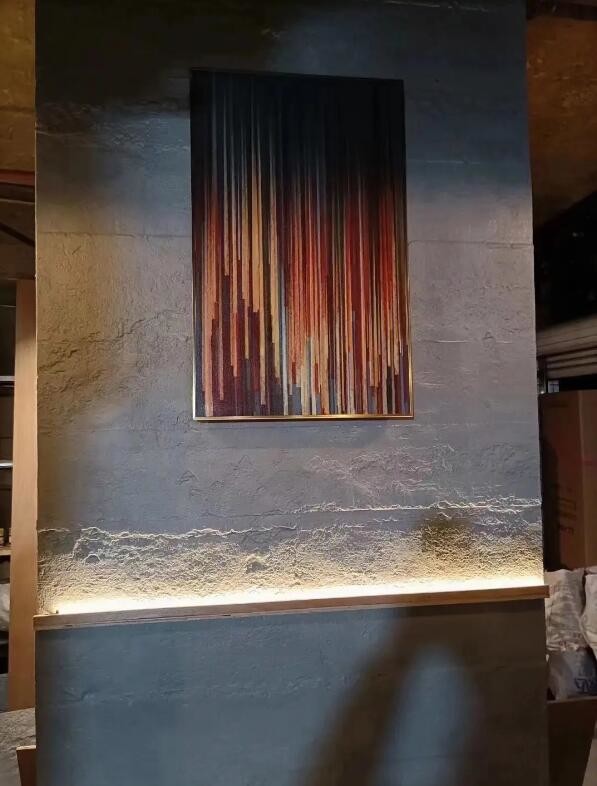 Ultra Thin Veneer Rammed Earth Wall Panels Modern Smooth Flexible Natural Slate