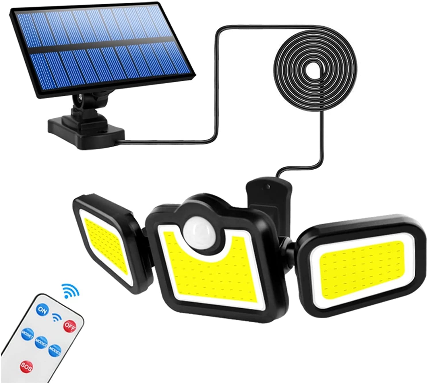6500K 1.8W Outdoor LED Solar Lamp 270 Wide Angle 3.7V 2400mah