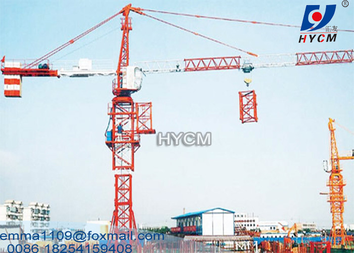 QTZ5515 External Climb Construction Cranes Tower 8tons Load 1.5t Tip Load