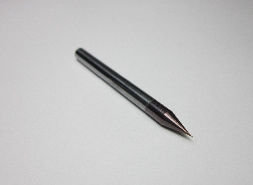AlTiN Coating 2 Flute Carbide End Mill Tool For CNC