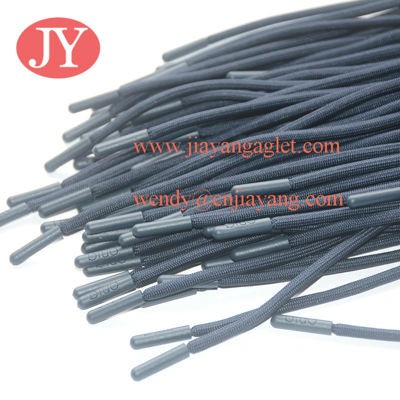 Jiayang plastic tip ends type of drawstring for swimwear for men injection one set cord with tip