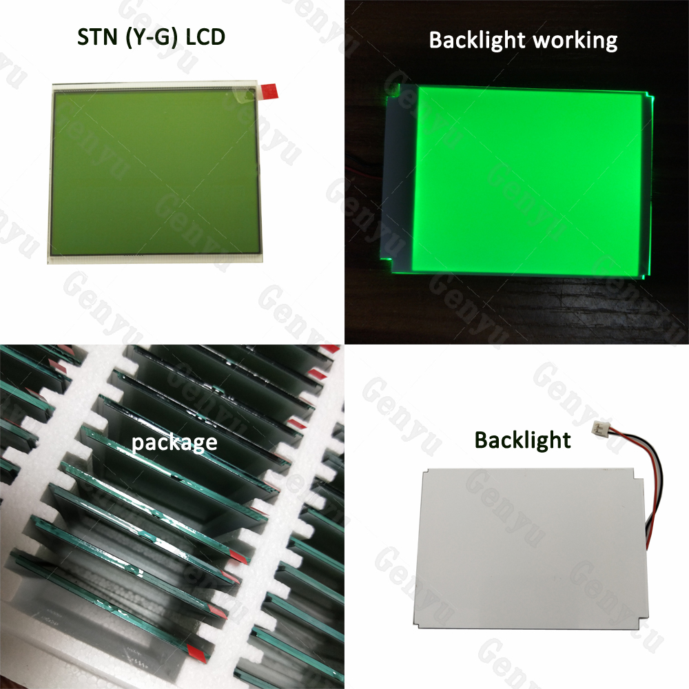 8.0V Customized LCD Panel STN Black Digits Green Backlight For Electronic Scales