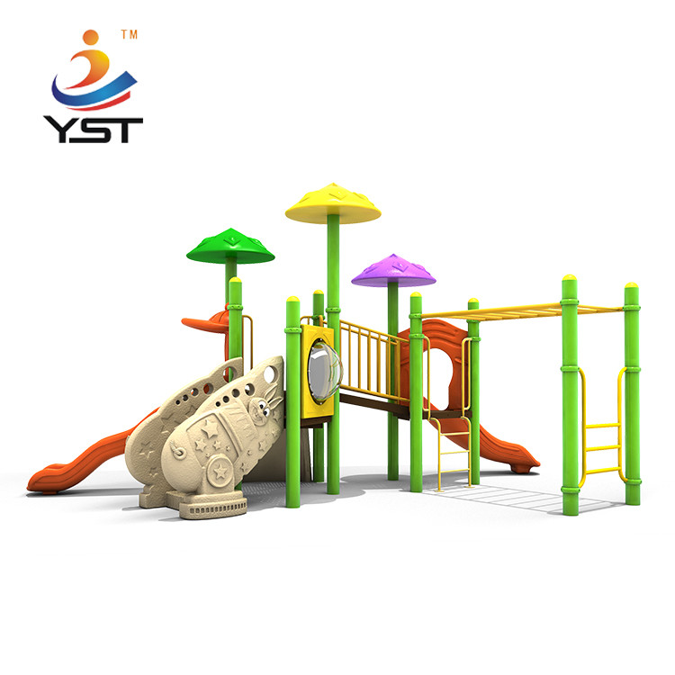 Outdoor LLDPE Children Playground Equipment Slides With 114mm Post