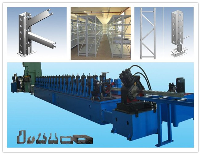 High Precision Hydraulic Cutting Pillar Rack Roll Forming Machine With 18 Stations