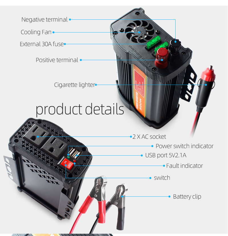 500W Off-Grid Solar Grid Hybrid Inverter Dc To Ac Power Solar Hybrid Inverter Off Grid Hybrid Inverter