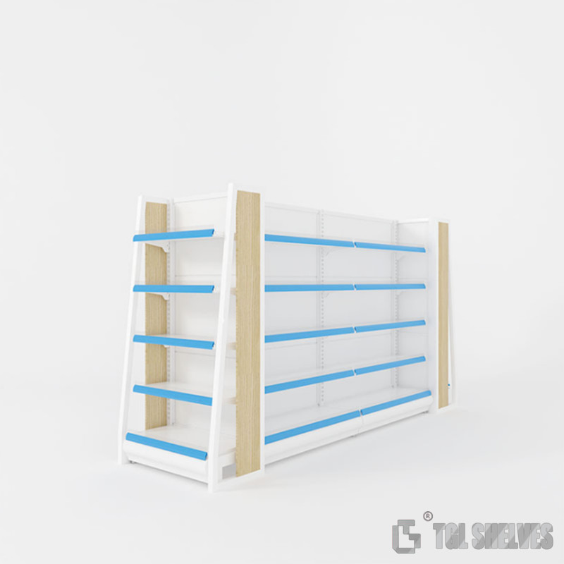 Single Sided Medicine Store Rack , OEM Display Racks For Pharmacy Morden Style