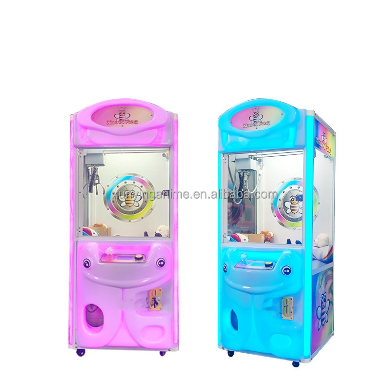 Metal Acrylic Plastic 60KG Capacity Coin Operated Claw Crane Vending Machine for Kids