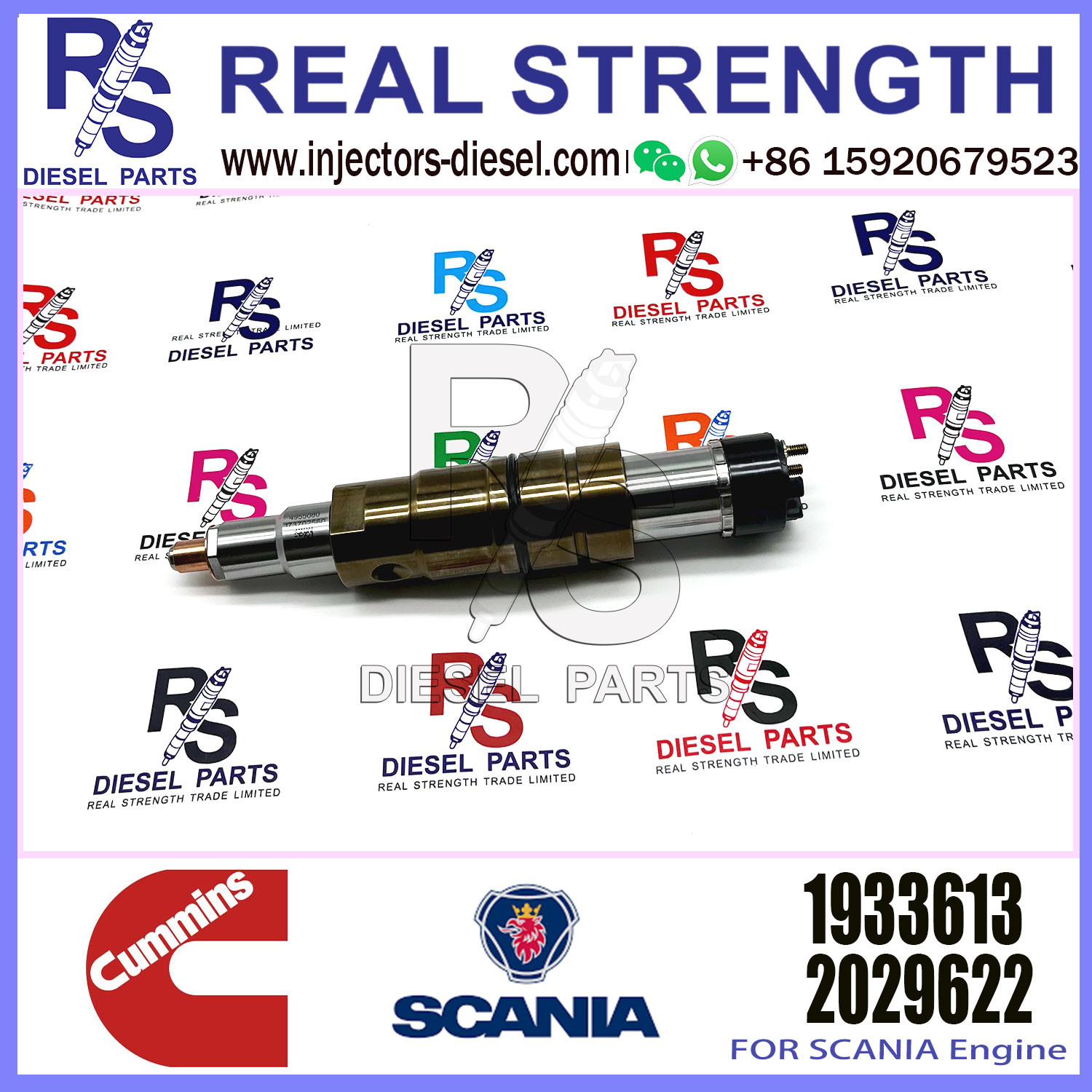 Diesel Common rail fuel injector 1948565 1933613 2029622 2030519 for SCANIA Excavator