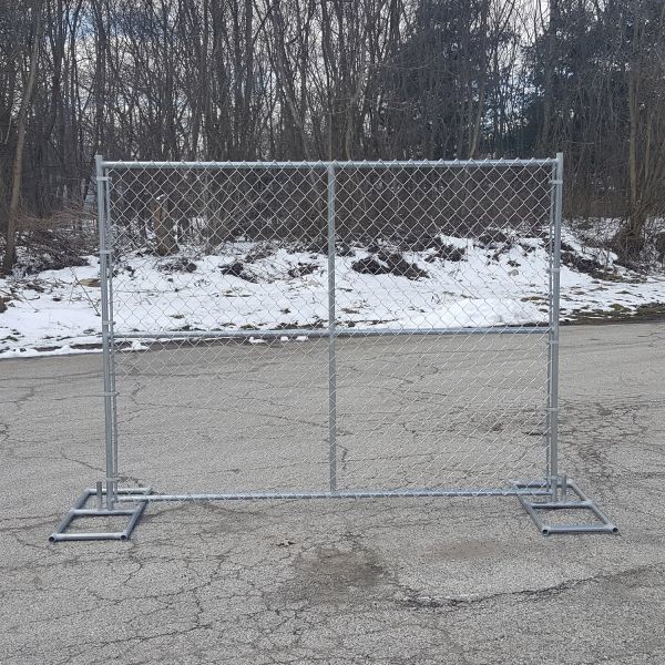 Customizable Galvanized Temporary Security Fencing Panels America 75X75mm