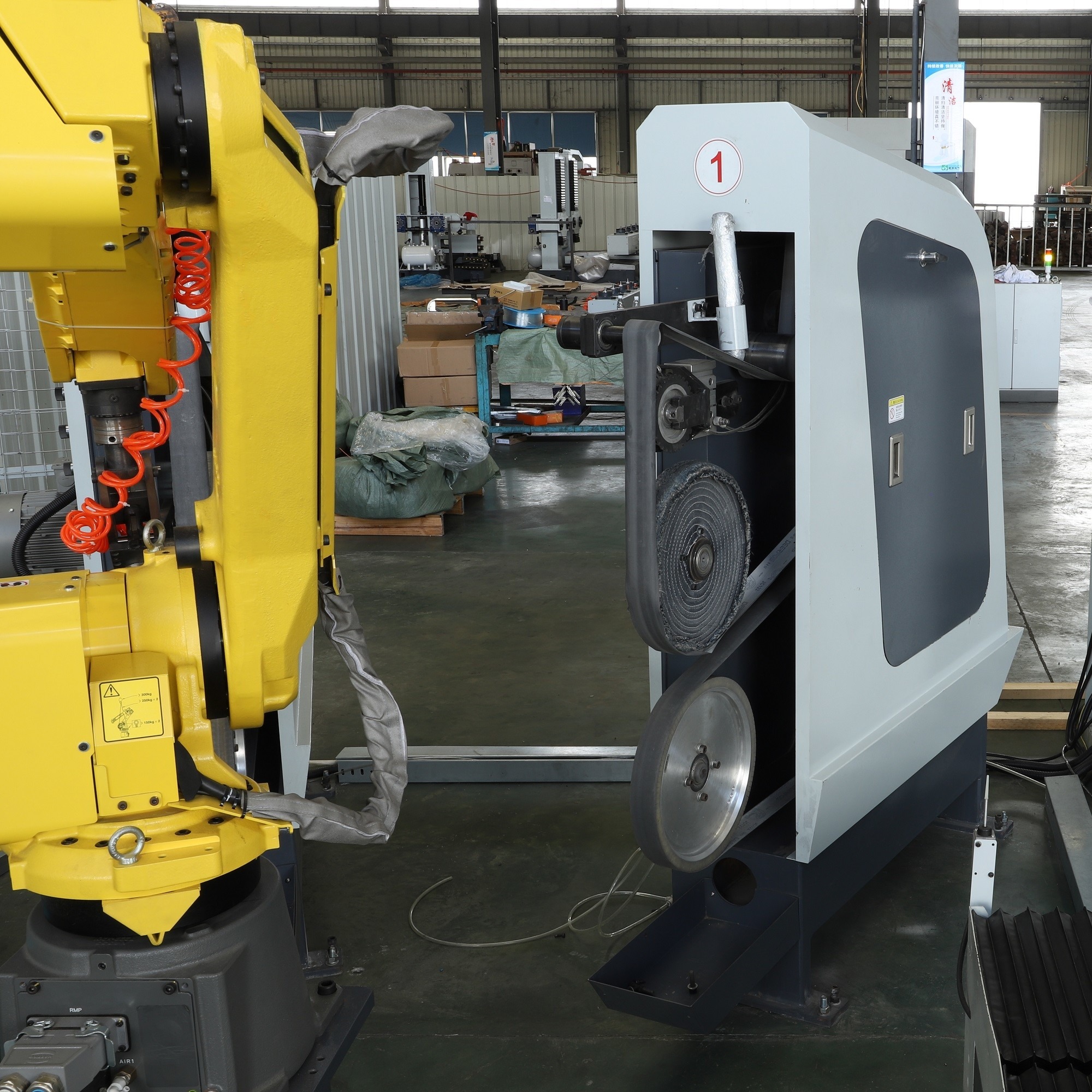 Highly Automated hardware Robot Grinding Machine Sanding Belt Type
