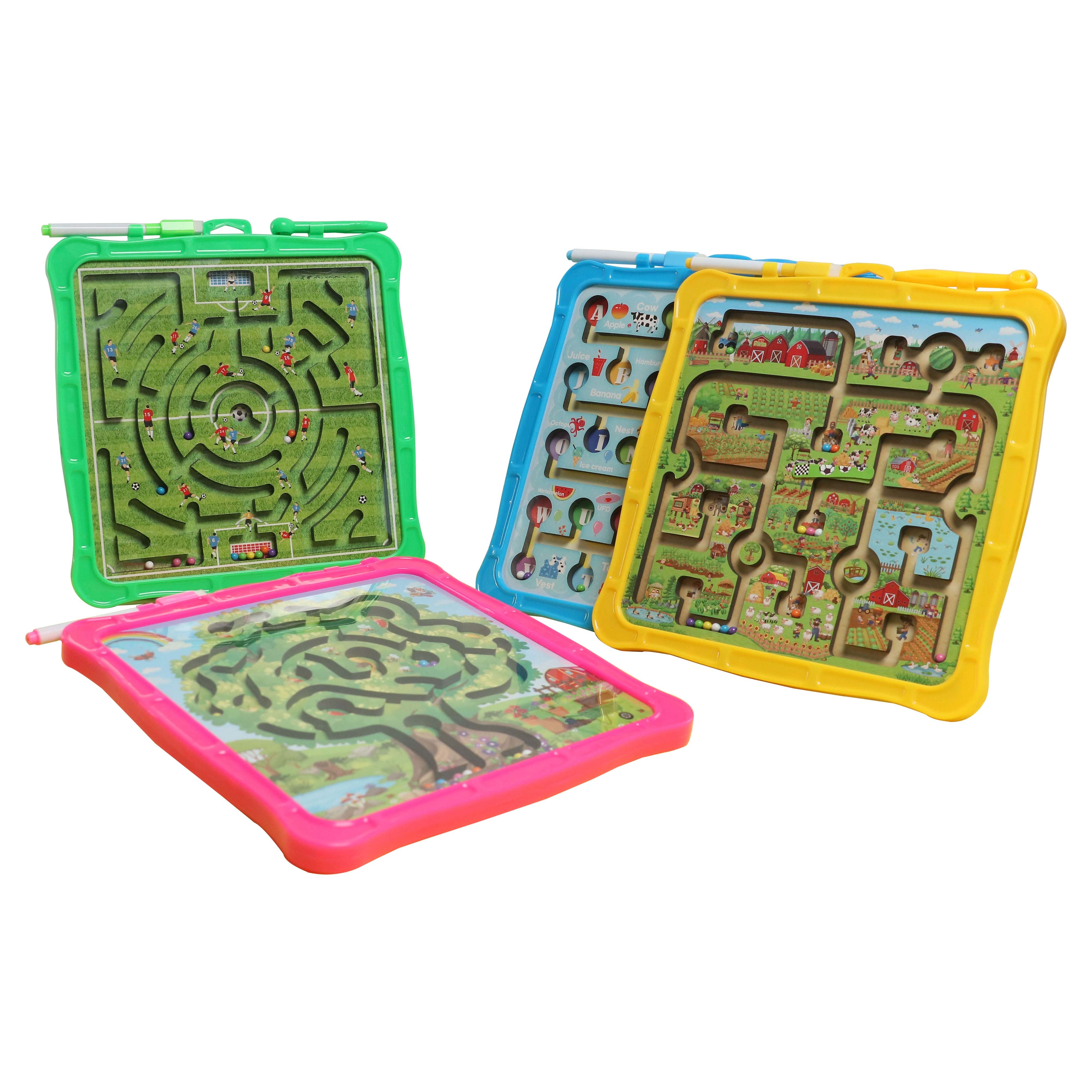 Farm Educational Magnetic Puzzle Maze Game Drawing Board Toys