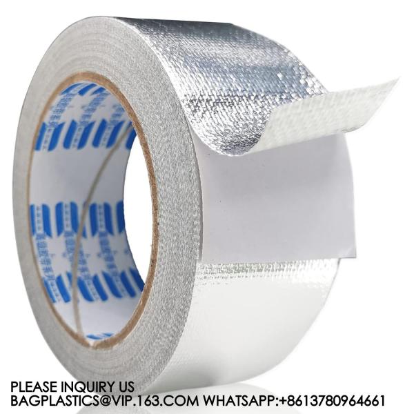 Aluminum Tape, Silver Fiberglass Foil Tapes, Temperature Adhesive Insulation